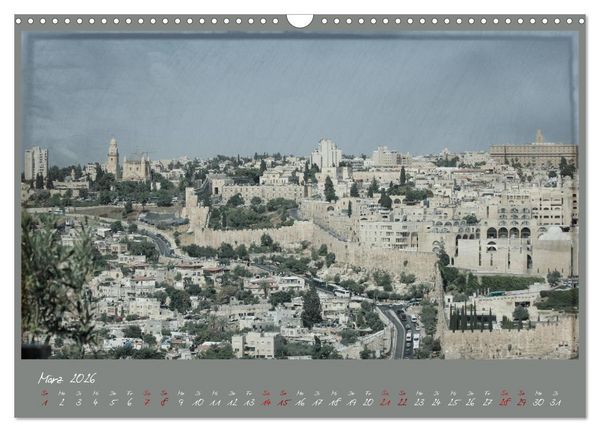 Produktbild: Unterwegs in Jerusalem (Wandkalender 2026 DIN A3 quer), CALVENDO Monatskalender