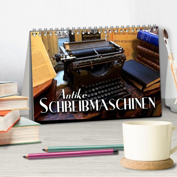 Produktbild: Antike Schreibmaschinen (Tischkalender 2026 DIN A5 quer), CALVENDO Monatskalender