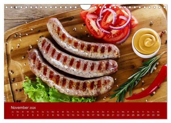 Produktbild: Schinken und Wurst (Wandkalender 2026 DIN A4 quer), CALVENDO Monatskalender