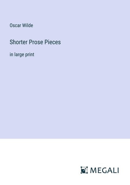 Produktbild: Shorter Prose Pieces