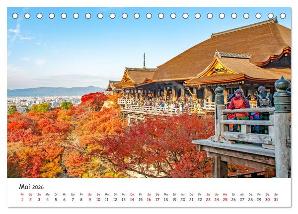 Produktbild: Japanische Tempel und Schreine (Tischkalender 2026 DIN A5 quer), CALVENDO Monatskalender