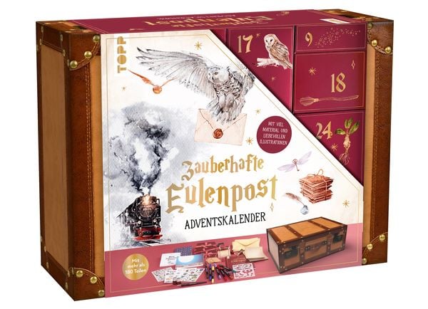 Produktbild: Adventskalender Zauberhafte Eulenpost: 24 &Uuml;berraschungen f&uuml;r Papeterie-Lover