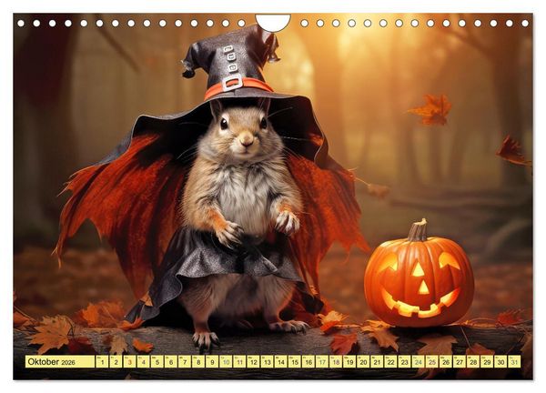 Produktbild: Eichh&ouml;rnchen im Erlebnishunger (Wandkalender 2026 DIN A4 quer), CALVENDO Monatskalender