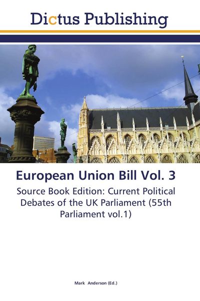 Produktbild: European Union Bill Vol. 3