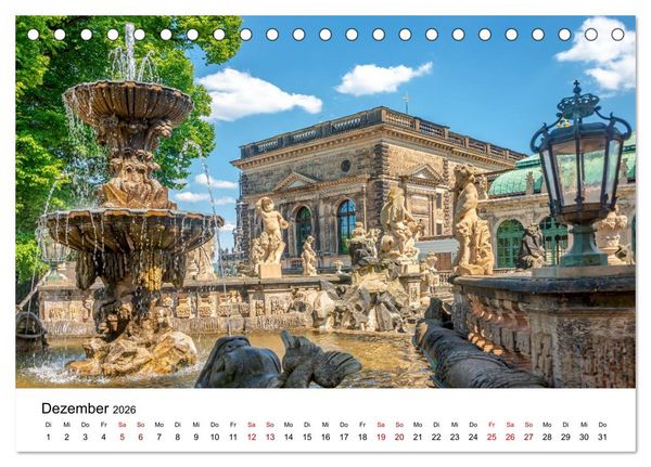 Produktbild: Dresden, Atmosph&auml;re der Altstadt (Tischkalender 2026 DIN A5 quer), CALVENDO Monatskalender