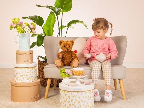 Produktbild: Teddy Hermann 91325 - Teddy Klassik 5-fach gegliedert, 37 cm, Teddyb&auml;r, braun, Pl&uuml;schtier