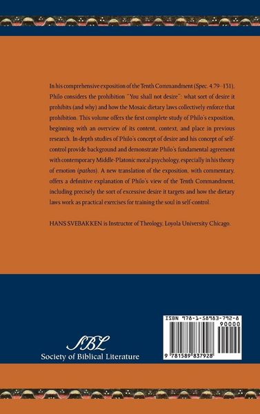 Produktbild: Philo of Alexandria's Exposition of the Tenth Commandment