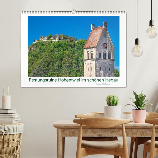 Produktbild: Festungsruine Hohentwiel im sch&ouml;nen Hegau (Wandkalender 2026 DIN A2 quer), CALVENDO Monatskalender