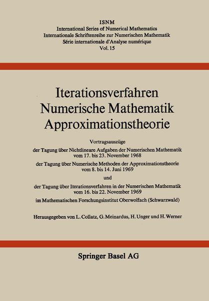 Produktbild: Iterationsverfahren Numerische Mathematik Approximationstheorie