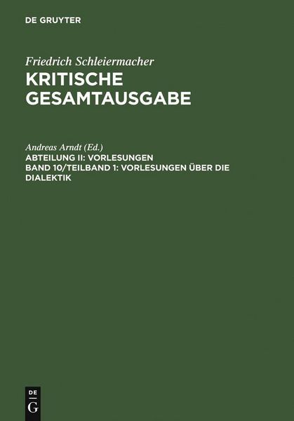 Produktbild: Vorlesungen &uuml;ber die Dialektik