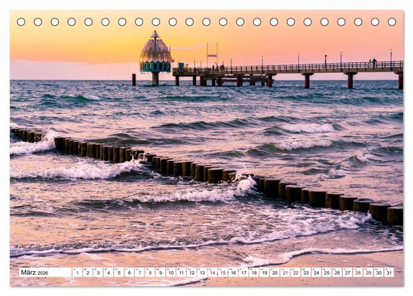 Produktbild: Traumstr&auml;nde an Deutschlands K&uuml;sten (Tischkalender 2026 DIN A5 quer), CALVENDO Monatskalender