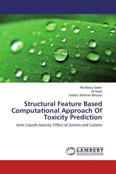 Produktbild: Structural Feature Based Computational Approach Of Toxicity Prediction