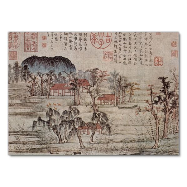 Produktbild: Lais Puzzle Chao Meng-fu - Herbstfarben in den Ch'iao- und Hua-Bergen 500 Teile