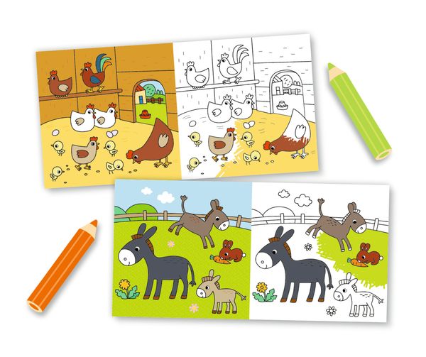 Produktbild: Mein kunterbuntes Bauernhof-Malbuch (Mini-K&uuml;nstler)