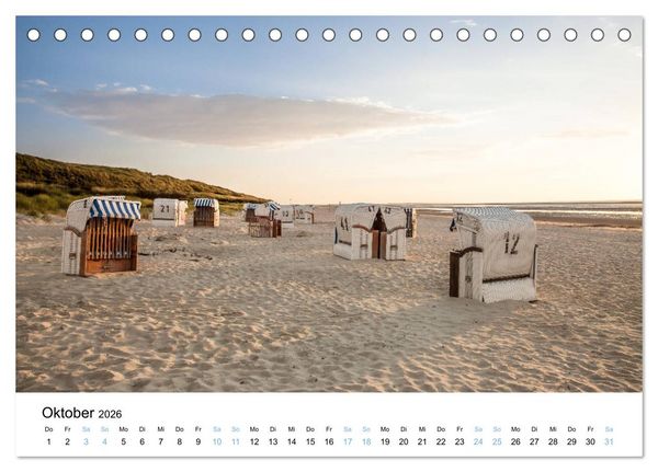 Produktbild: Lieblingsinsel Spiekeroog (Tischkalender 2026 DIN A5 quer), CALVENDO Monatskalender