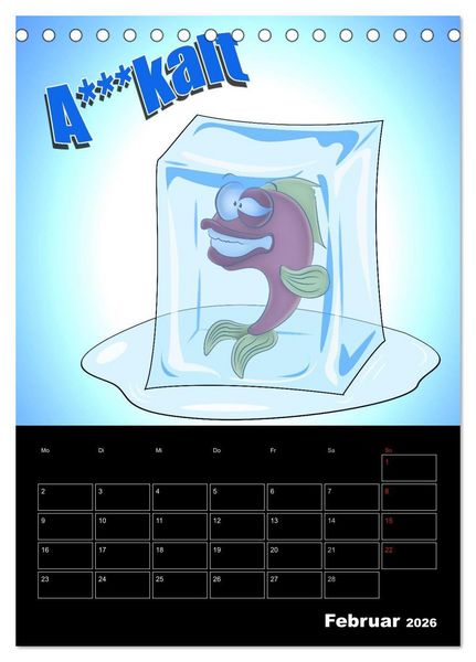 Produktbild: Cartoons - mir doch Bockwurscht (Tischkalender 2026 DIN A5 hoch), CALVENDO Monatskalender