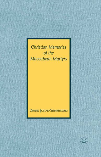 Produktbild: Christian Memories of the Maccabean Martyrs