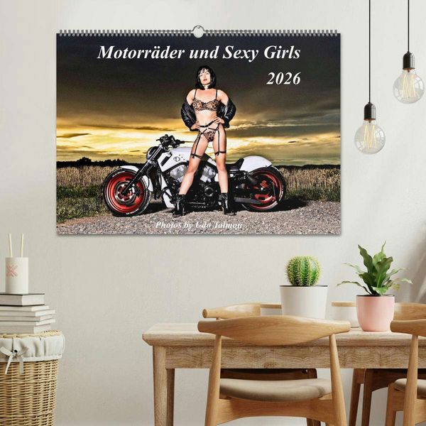 Produktbild: Motorr&auml;der und Sexy Girls (Wandkalender 2026 DIN A2 quer), CALVENDO Monatskalender