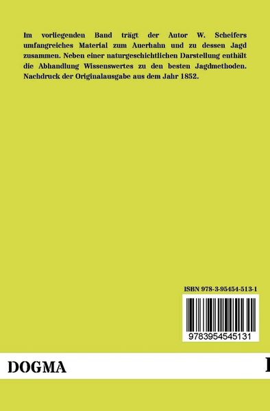 Produktbild: Der Auerhahn und dessen Jagd