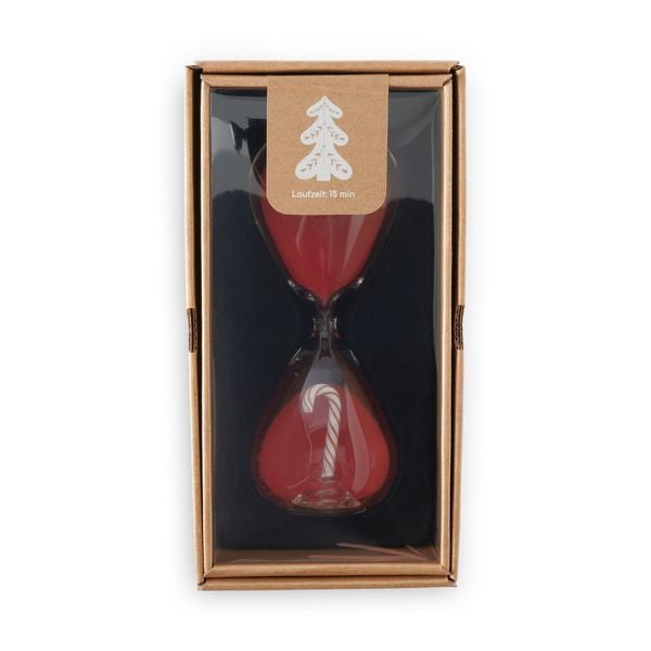 Produktbild: Sanduhr "Candy Cane" rot, 15min
