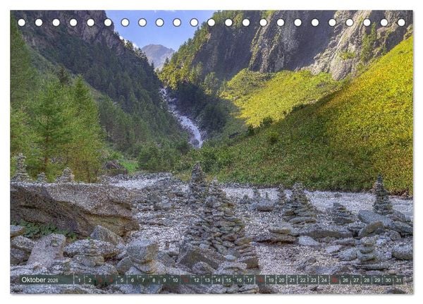 Produktbild: Wundersch&ouml;nes Osttirol (Tischkalender 2026 DIN A5 quer), CALVENDO Monatskalender
