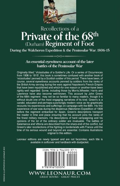 Produktbild: Recollections of a Private of the 68th (Durham) Regiment of Foot During the Walcheren Expedition and the Peninsular War, 1806-15