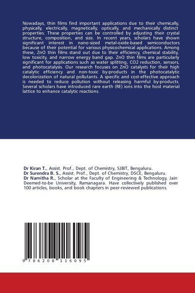 Produktbild: Photocatalytic Study of Transition Metal Oxide Thin Films