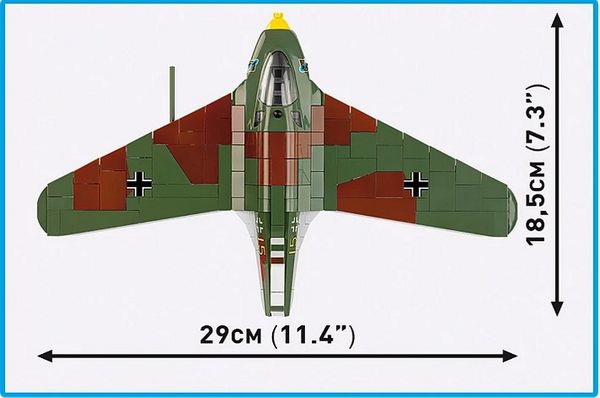Produktbild: COBI Historical Collection 5766 - Messerschmitt Me 163B Komet, WWII, Bausatz 1:32, 543 Teile+1 Figur