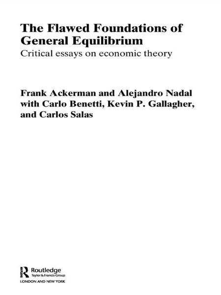 Produktbild: The Flawed Foundations of General Equilibrium Theory