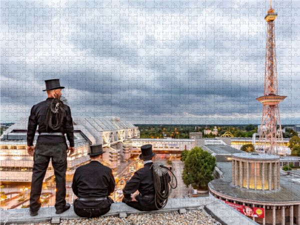 Produktbild: CALVENDO Puzzle Schornsteinfeger am Funkturm in Berlin 1000 Teile Lege-Gr&ouml;&szlig;e 64 x 48 cm Foto-Puzzle Bild von Joern Dudek