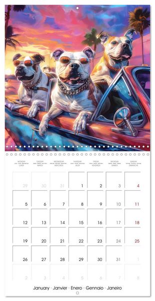 Produktbild: Great Gangster Dogs (Wall Calendar 2026 12 &times; 12 Inch) CALVENDO 12 Month Wall Calendar