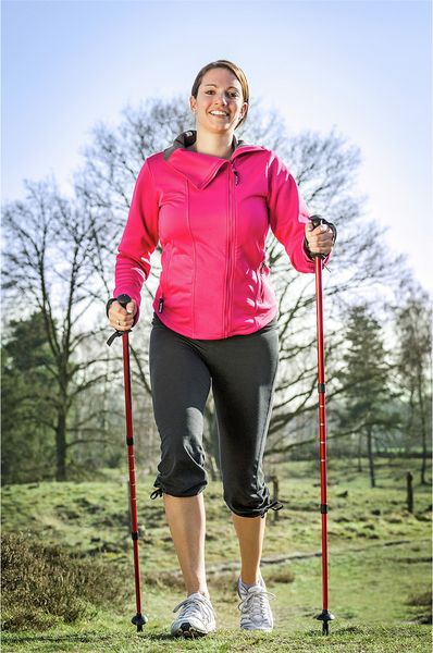 Produktbild: Trekking-St&ouml;cke Teleskop, Wanderstock mit Anti-Schock-System