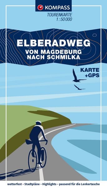 KOMPASS Fahrrad-Tourenkarte Elberadweg – von Magdeburg nach Schmilka 1:50.000, Sonstige von , Kompass-Karten, 978-3-99154-565-1