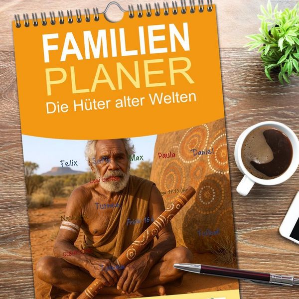 Produktbild: Familienplaner 2026 - Die H&uuml;ter alter Welten mit 5 Spalten (Wandkalender, 21 x 45 cm) CALVENDO