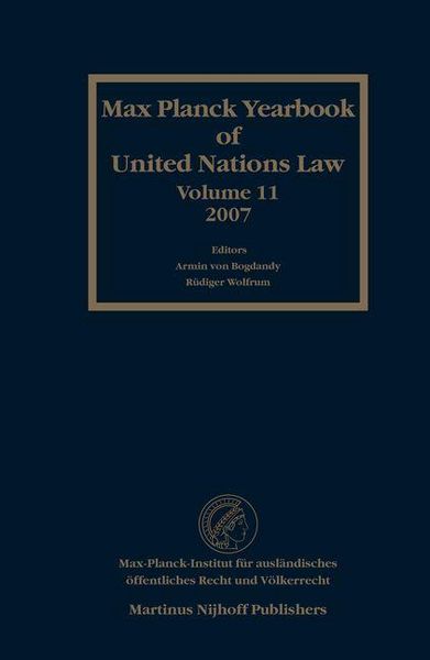 Produktbild: Max Planck Yearbook of United Nations Law, Volume 11 (2007)