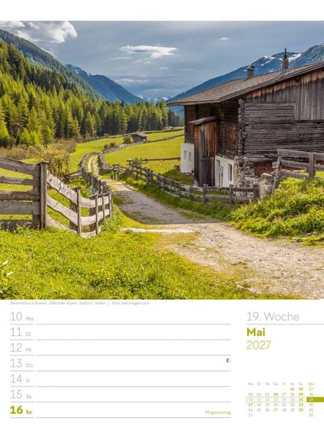 Produktbild: Faszination Alpenwelt Wochenplaner Kalender 2027