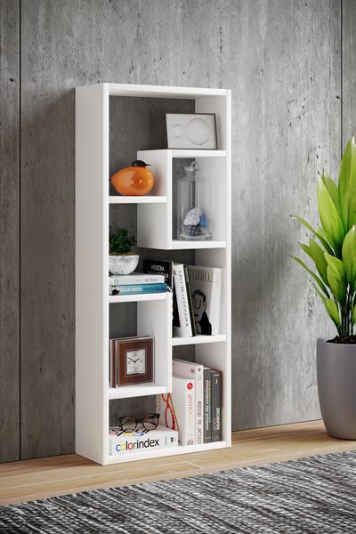 Produktbild: Holz Stand Regal Raumteiler B&uuml;cher Standregal Vilo