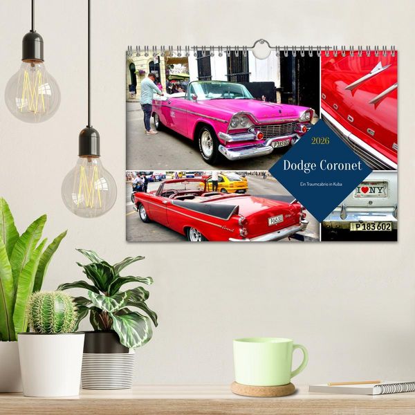 Produktbild: Dodge Coronet - Ein Traumcabrio in Kuba (Wandkalender 2026 DIN A4 quer), CALVENDO Monatskalender