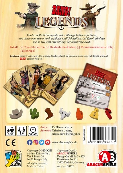 Produktbild: BANG! Legends (Erweiterung)