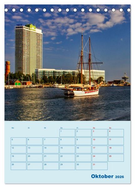 Produktbild: Priwall bei Travem&uuml;nde &ndash; Terminplaner (Tischkalender 2026 DIN A5 hoch), CALVENDO Monatskalender