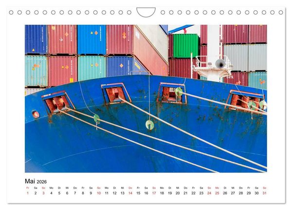 Produktbild: Hamburger Hafen - In der Welt der Container-Riesen (Wandkalender 2026 DIN A4 quer), CALVENDO Monatskalender
