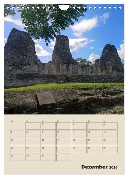 Produktbild: Mexiko Yucat&aacute;n Terminplaner (Wandkalender 2026 DIN A4 hoch), CALVENDO Monatskalender