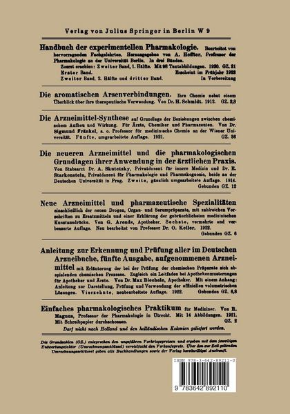 Produktbild: Die neueren chemotherapeutischen Pr&auml;parate aus der Chininreihe (Optochin, im besonderen Eukupin und Vuzin) und aus der Akridinreihe (Trypaflavin, Rivanol)