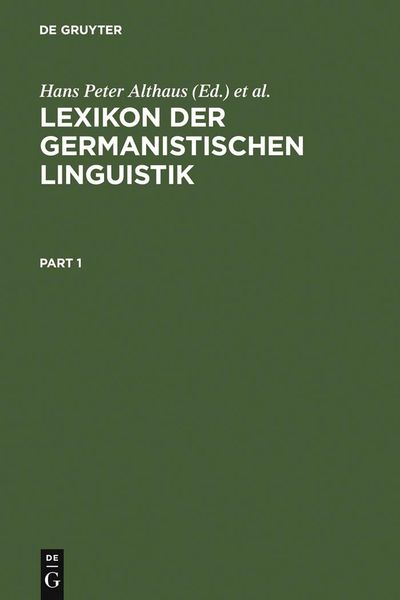 Produktbild: Lexikon der Germanistischen Linguistik