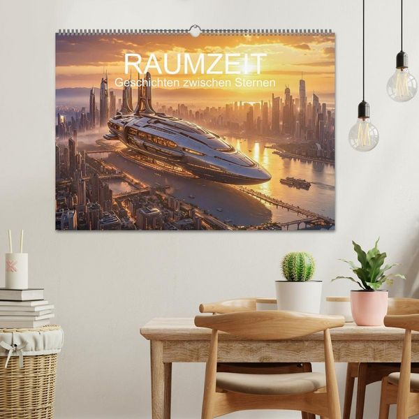 Produktbild: Raumzeit. Geschichten zwischen Sternen (Wandkalender 2026 DIN A2 quer), CALVENDO Monatskalender