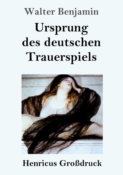 Produktbild: Ursprung des deutschen Trauerspiels (Gro&szlig;druck)