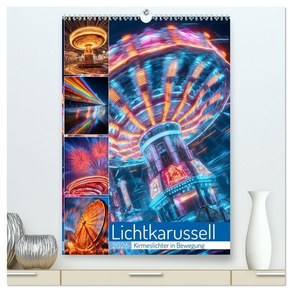 Produktbild: Lichtkarussell (hochwertiger Premium Wandkalender 2026 DIN A2 hoch), Kunstdruck in Hochglanz