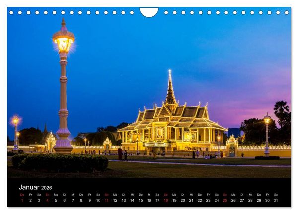 Produktbild: Kambodscha: das K&ouml;nigreich der Wunder (Wandkalender 2026 DIN A4 quer), CALVENDO Monatskalender