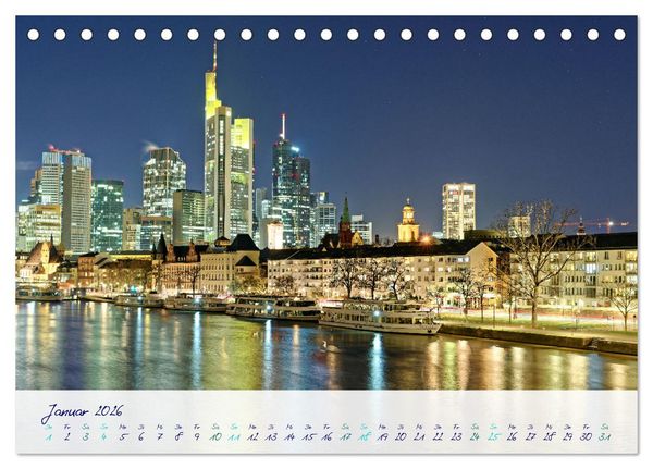Produktbild: Furioses Frankfurt am Main (Tischkalender 2026 DIN A5 quer), CALVENDO Monatskalender