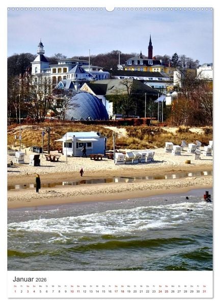 Produktbild: Ostseebad Heringsdorf (hochwertiger Premium Wandkalender 2026 DIN A2 hoch), Kunstdruck in Hochglanz